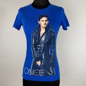 Once Upon A Time Captain Hook T-Shirt Juniors XS ABC TV Show Fairytale Peter Pan